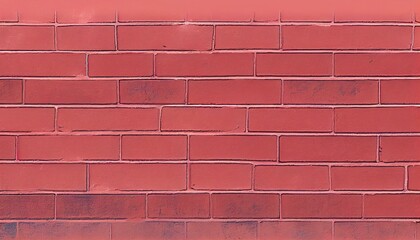 A pale red background with a subtle brick texture. Generative AI
