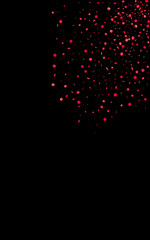 Red Polka Holiday Vector Transparent Background.