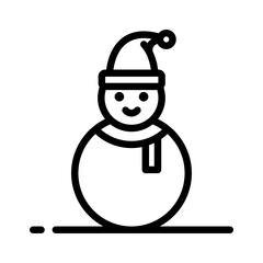 icon Christmas, winter, editable file vector and color