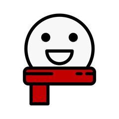 icon Christmas, winter, editable file vector and color