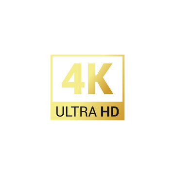 4K Ultra HD video resolution png icon