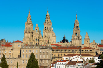 Fototapeta premium Santiago de Compostela Cathedral in the evening