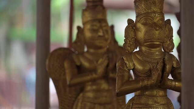 Hindu gods, idols, and statues at the Sri Varahalakshmi Narasimha Swamy Vari Devasthanam temple