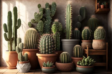 Foto op Canvas cactus in the desert © Andrii