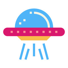ufo flat icon style