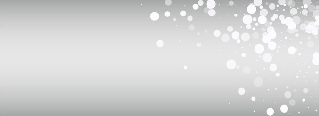 Winter Blizzard Vector Silver Panoramic