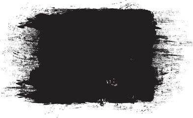 Fototapeta premium Black brush stroke isolated on background. Paint brush stroke vector for black ink paint, grunge design element, dirt banner, watercolor design, dirty texture. Trendy brush stroke, vector illustration
