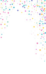 Blast Polka Carnival Vector White Background.