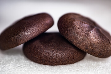sponge cake, chocolate flavored wafer, sweet tender and delicious