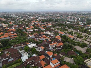 aerial view of the city