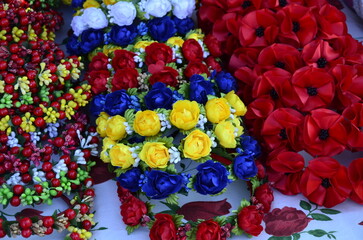 Obraz premium headdress wreath of flowers