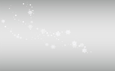 Winter Snow Vector Silver Background. Christmas