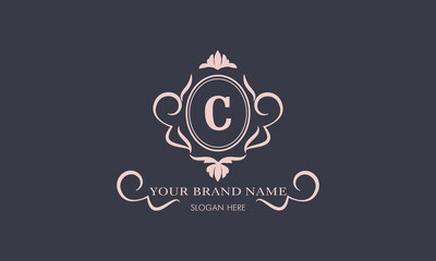 A real brand is a beautiful letter C logo. Suitable for a wide range of luxury businesses, such as restaurants, cafes, hotels, industrial, fashion, jewelry.