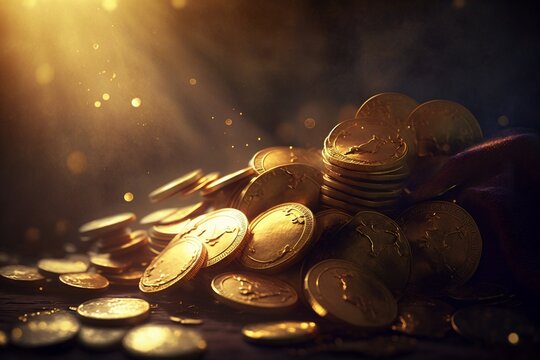 M&uuml;nze, Gold und W&auml;hrung - Generative AI