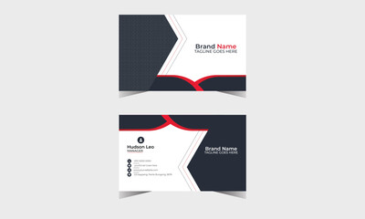 Business card design template, Clean professional business card template, Creative and modern business card  Futuristic business card design. Double-sided creative business card template. 