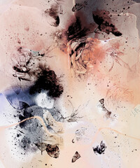 abstract watercolor floral background