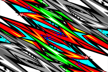 design vector racing background with a unique stripe pattern with a blend of bright colors and gray colors, perfect for your racing design