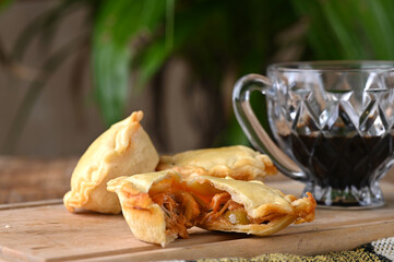 empada Goiana chicken pie typical brazilian food traditional roasted chicken pie