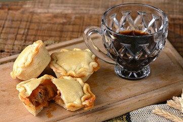 empada Goiana chicken pie typical brazilian food traditional roasted chicken pie