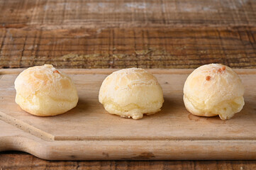 traditional baked cheese bread typical Brazilian food cheese roast with free range egg