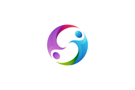 people letter S logo design