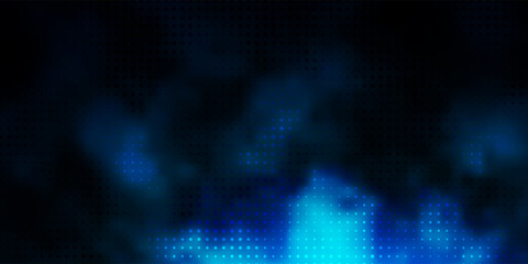 Dark BLUE vector texture with disks.