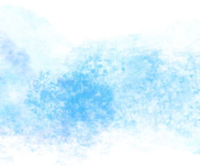 A sky-inspired watercolor background can be created by skillfully blending different shades of blue and white paints, allowing them to merge and flow across the paper in a way that mimics the natural 