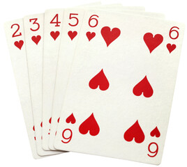 Straight flush for playing poker