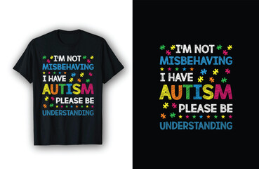 Autism Awareness Month Autism t-shirt Design