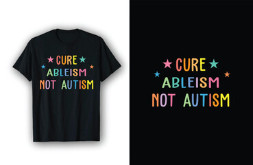 Fototapeta premium Autism Awareness Month Autism t-shirt Design