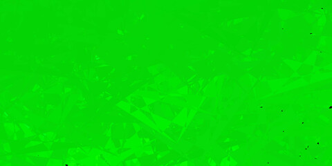 Fototapeta na wymiar Dark green vector background with polygonal forms.