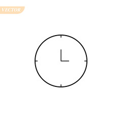 Clock icon in trendy flat style on white background. Clock icon page symbol for your web site design Clock icon logo, app, UI. Clock icon Vector illustration, EPS10