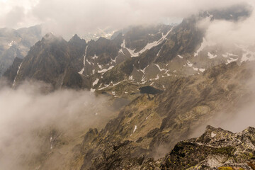 Mountain landscapes of the Tatra Mountains, Slovakia.