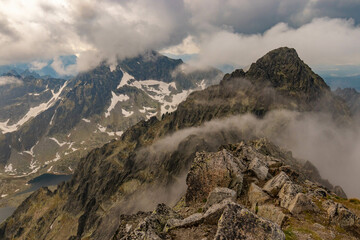 Mountain landscapes of the Tatra Mountains of Slovakia.