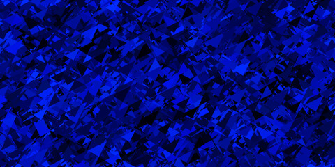 Dark blue vector layout with triangle forms.