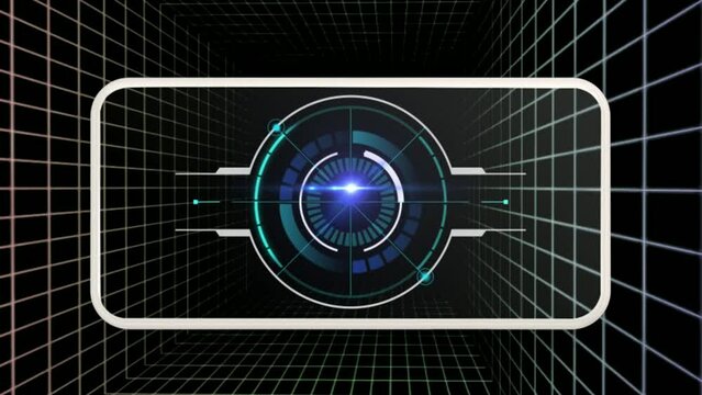 locked target footage, with modern background, suitable for, technology, computer, mobile, intro, outro, slide, opening, closing, commercial, movie, etc.