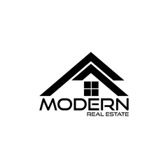 Modern Home Real estate logo icon isolated on transparent background