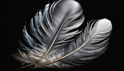white feathers, beautiful wallpaper. generative ai