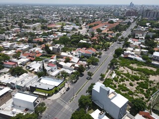 aerial view of the city