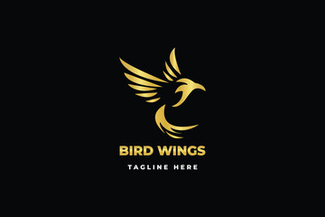 logo with a bird illustration