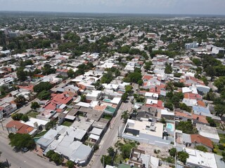 aerial view of the city