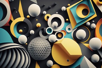 Get ready to add a modern touch to your designs with our geometric shapes background. Its clean lines and simple shapes provide the perfect backdrop for your next project