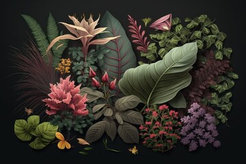 A lush and vibrant display of nature's beauty. This stock footage of plants and flowers captures the essence of life and growth