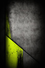 Neon Yellow and Gray Grunge Background Texture - Neon Yellow and Gray Grunge Backgrounds Series - Grunge Wallpaper created with Generative AI technology