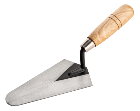 Mason trowel isolated