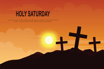 Holy Saturday background.