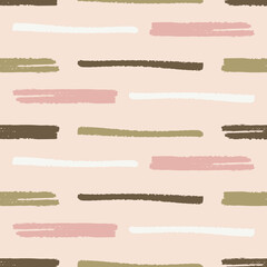 Seamless pattern of hand drawn irregular shapes, marker pen doodles. Vector scribbles, perfect for fabric print and wrapping paper. Infinite, replicate side by side. Pastel tones. Pink, green white.