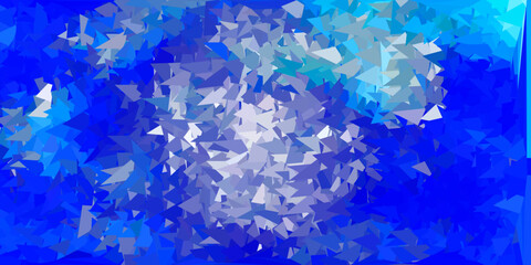 Light blue vector abstract triangle pattern.