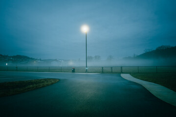 Foggy scene, Charleroi, Pennsylvania
