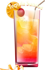 cocktail with lemon